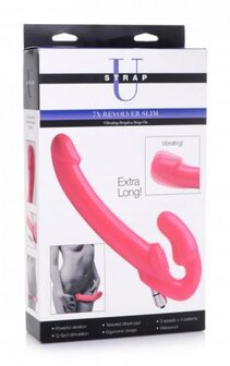 Revolver Vibrerende Strapless Strap-On XXL - Roze