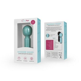 Mini Vibe Wand Vibrator - Aqua