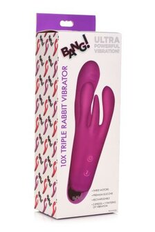 Triple Rabbit Vibrator - Paars