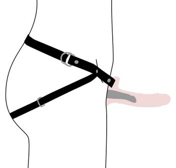 Realistische Vibrerende Siliconen Penis Sleeve - Beige