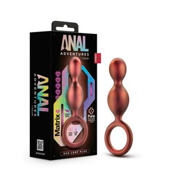 Anal Adventures Matrix - Duo Loop Anaal Plug - Koper