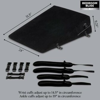 Large Bondage Cushion - Zwart