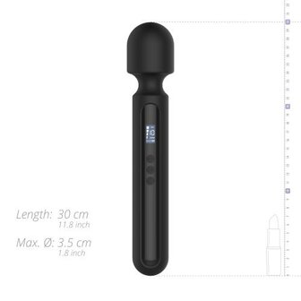 BLACQ - Digitale Super Wand Vibrator - Zwart