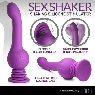 IN Shaking Siliconen Stimulator - Paars