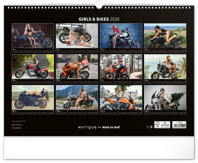 Sexy Wandkalender Girls and Bikes 2026