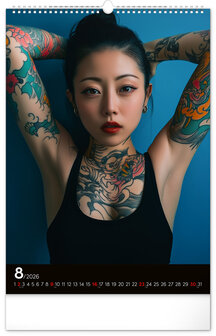 Tattoo Girls Kalender 2026
