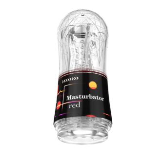 Transparante Masturbator Red