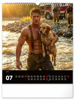 Sexy Brandweermannen Kalender 2027 - Fire Fighters