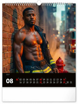 Sexy Brandweermannen Kalender 2027 - Fire Fighters