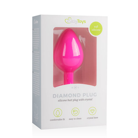 Diamond Plug Medium - Roze