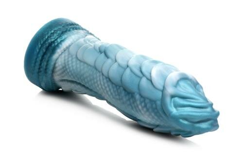 Sea Serpent Scaly Dildo - Blauw