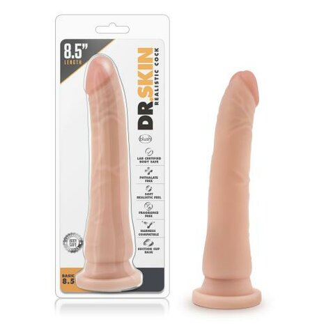 Dr. Skin - Realistische Dildo Met Zuignap 21 cm - Beige