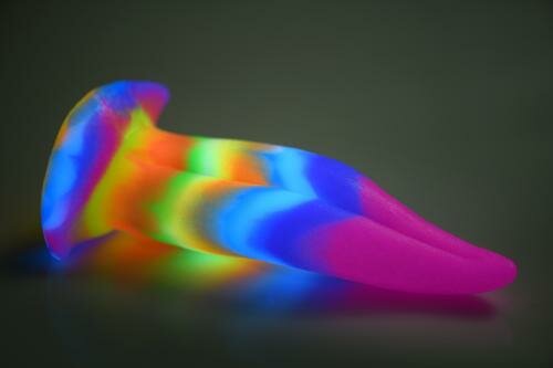 Glow-in-the-dark Unicorn Tongue Dildo