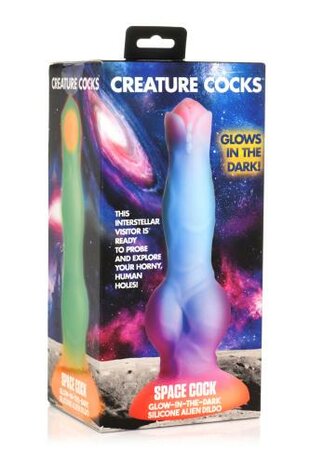 Glow-in-the-dark Siliconen Alien Dildo