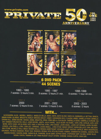 Private - 50th Anniversary Volume 1 (1993-2003) - 6 DVD Pack