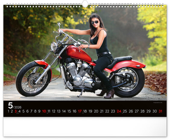Sexy Wandkalender Girls and Bikes 2026