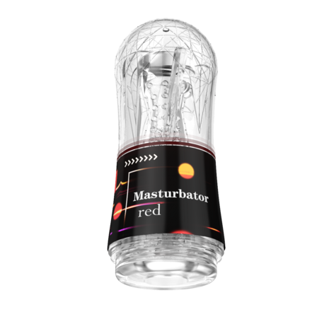 Transparante Masturbator Red