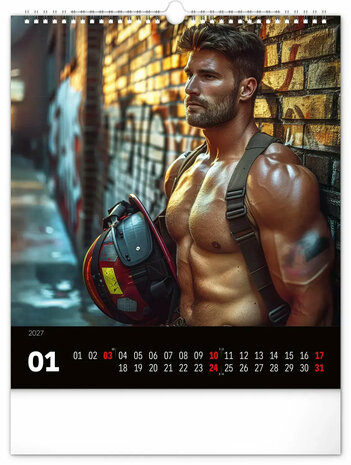 Sexy Brandweermannen Kalender 2027 - Fire Fighters