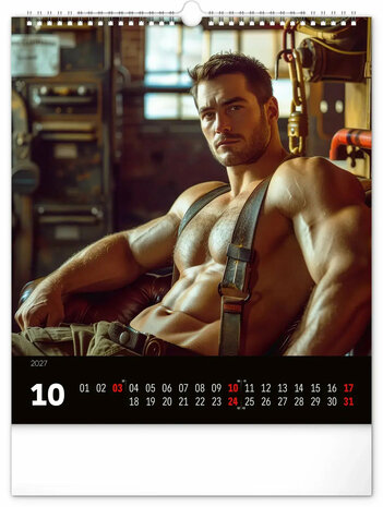 Sexy Brandweermannen Kalender 2027 - Fire Fighters