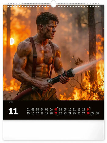 Sexy Brandweermannen Kalender 2027 - Fire Fighters