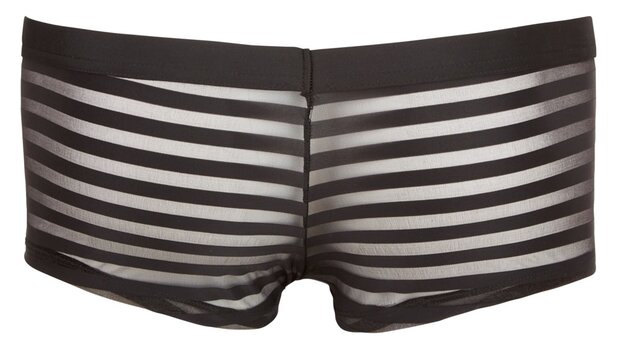 Semi-transparante Herenshort - Zwart