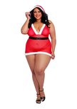 Santa Cutie - Transparant Speelpakje Kerstbabe - Kerst Outfit Santa Cutie - Transparant Speelpakje Kerstbabe - Kerst Outfit