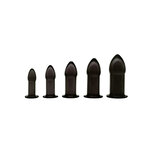 Anaal trainer set (5 stuks) - zwart Anaal trainer set (5 stuks) - zwart