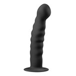 Siliconen dildo met zuignap - zwart Siliconen dildo met zuignap - zwart