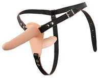 Strap-On Met Dubbele Vibrerende Dildo Strap-On Met Dubbele Vibrerende Dildo