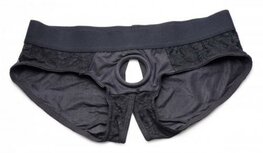 Envy Kanten Strap-On Harnas Met Dildo - Zwart Envy Kanten Strap-On Harnas Met Dildo - Zwart