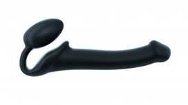 Strap On Me - Strapless Voorbind Dildo - Maat M - Zwart Strap On Me - Strapless Voorbind Dildo - Maat M - Zwart